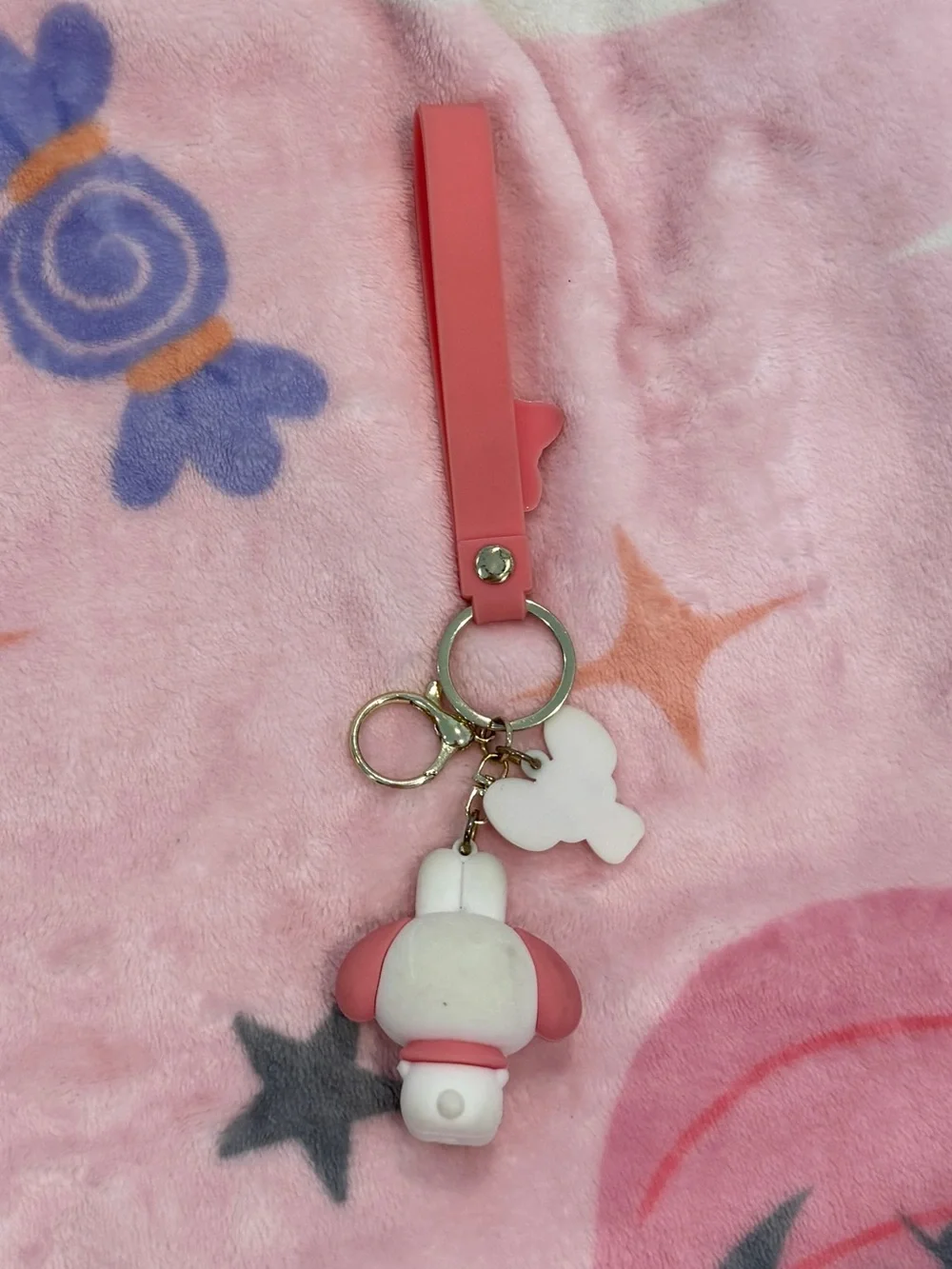 GUC Sanrio My Melody & Kuromi Character Keychain Set - Pink and Purple